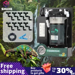 Reptile Fogger Silent Pump Misting Spray System Kit Nebulizer for Plant Greenhouse Garden Irrigation Terrarium Spraying Device