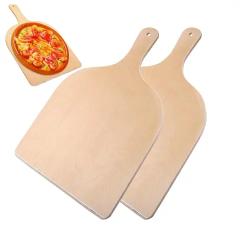 1/2/5PCS Wooden Pizza Serving Plate Bread Tray Portable Pizza Shovel Kitchen Tool Pizza Tray Plate Bakeware Pastry Tools