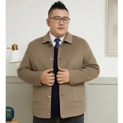 Plus Size 9XL 8XL 7XL 6XL Men's Jackets Woolen Jacket For Men Overcoat for Male Double Breasted Coat Coat For Men For The Winter