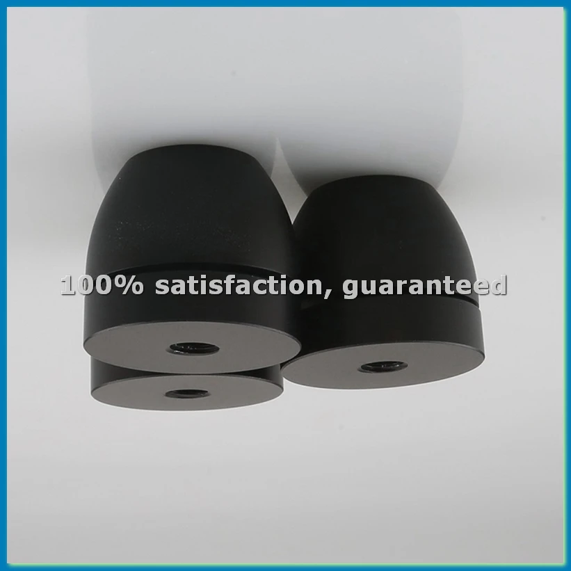 

4 шт. алюминиевые противоударные подушечки с шипами, изоляционная подставка, ножки, усилитель, динамик, плеер, сабвуфер, подвеска для ног, черный-ABFT