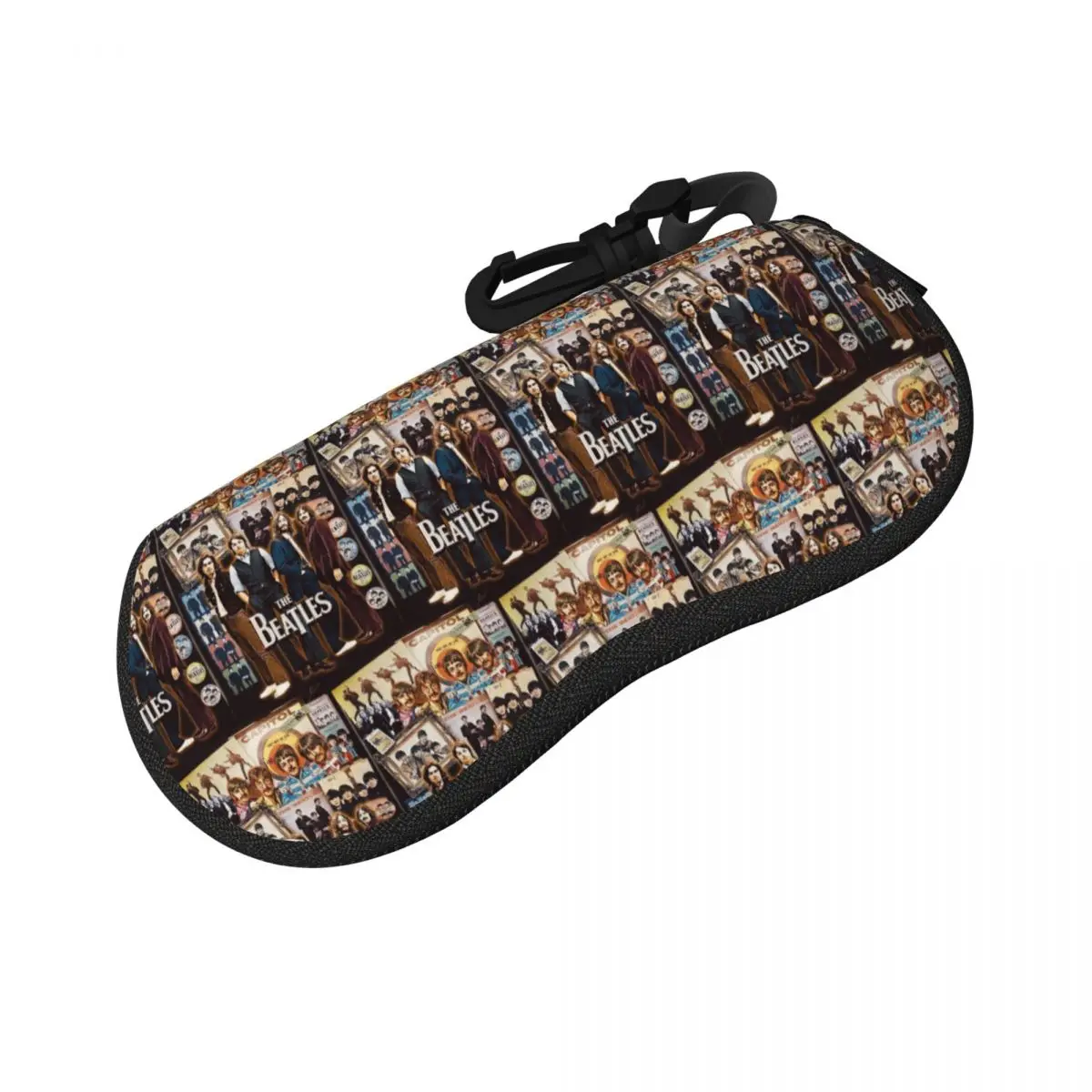 Estuche para gafas Harajuku The Beatle Memebers Art Shell, caja protectora para gafas de sol, bolsa suave para gafas para hombres y mujeres