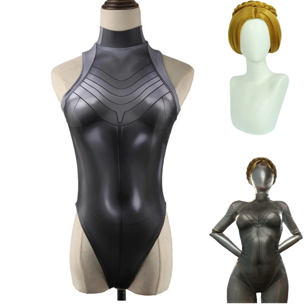 Game Atomic Heart Atomictwinnies Dixie Cosplay Costume Robot Twins Tight Jumpsuits Summer Swimsuit Game Atomic Heart Atomictwinnies Dixie Cosplay Costume Robot Twins Tight Jumpsuits Summer Swimsuit