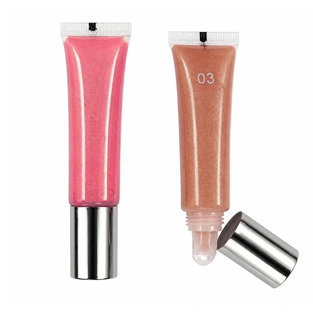 13g Lip Oil Private Label Hydrating Anti-chapping Shimmering Long Lasting Custom Logo Lightweight Makeup Wholesale Silver Lid