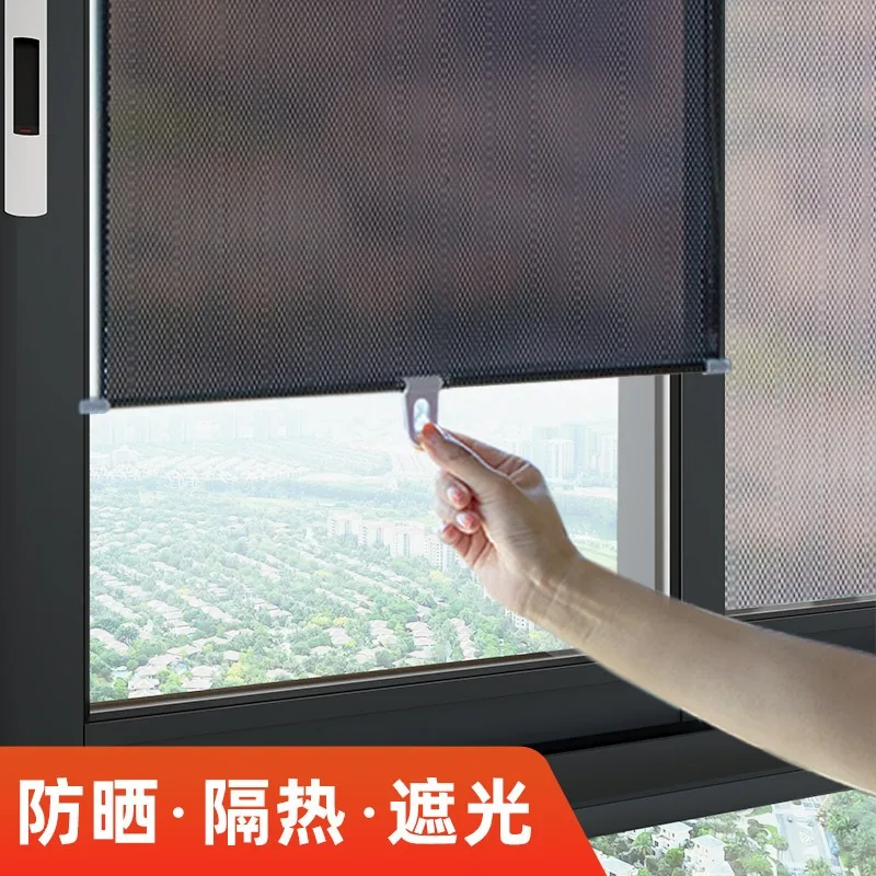 Retractable Shading Curtain Car Side Window Roll Household Living Rooms Sun Rolling Blinds Auto Windshield Cover