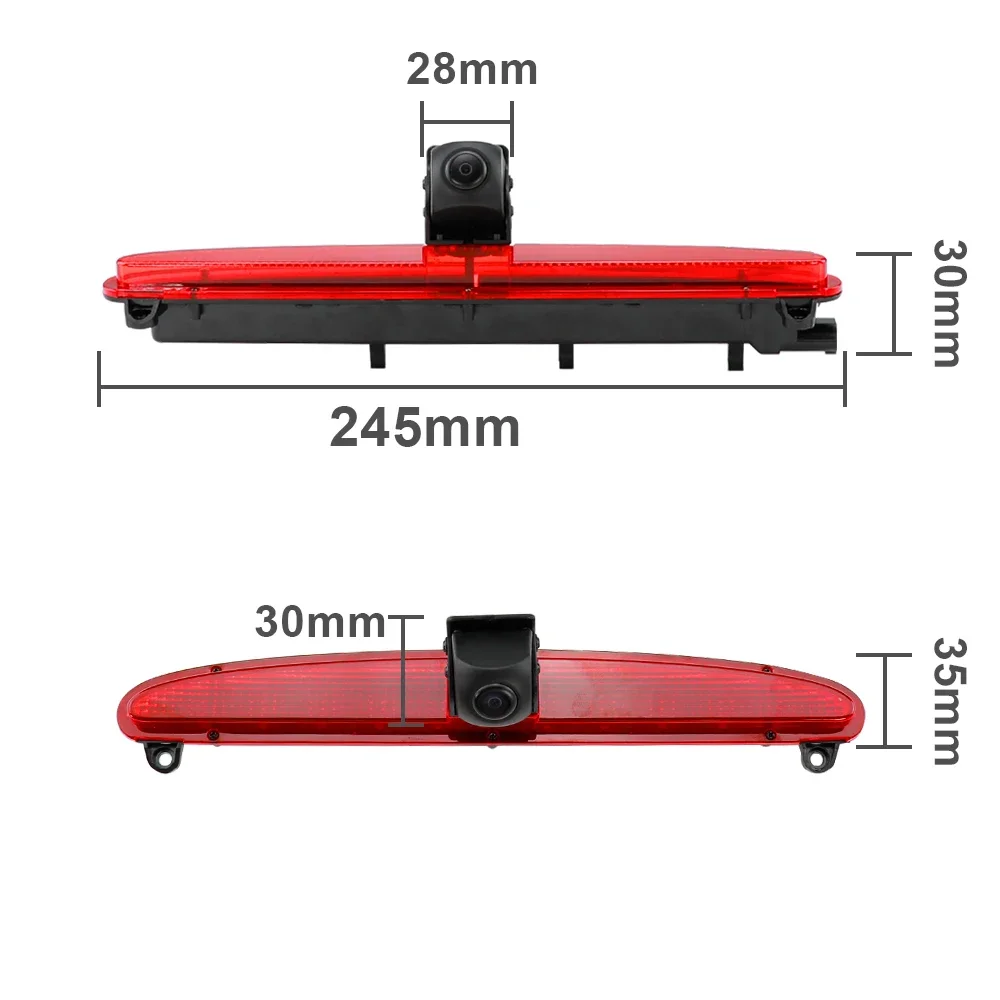 كاميرا Carsanbo Van Car Brake Light لكاميرا IVECO Daily 2015-2017 كاميرا ضوء الفرامل 1/3 PC4089 كاميرا الرؤية الخلفية مع مسطرة