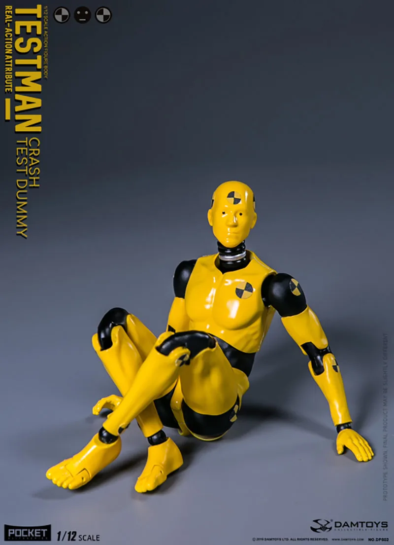 1/12 DAMTOYS DPS02 Flexible Testman Crash Test Dummy 6