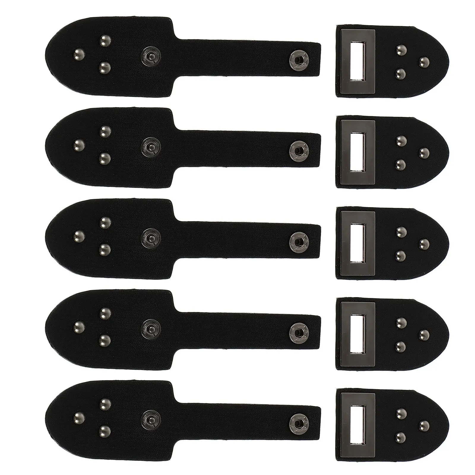 

5Pairs PU Toggle Buckles Coat Fastener Buttons Clasp Sewing DIY Craft Projects Trench Duffle Shawl Clothing Accessories