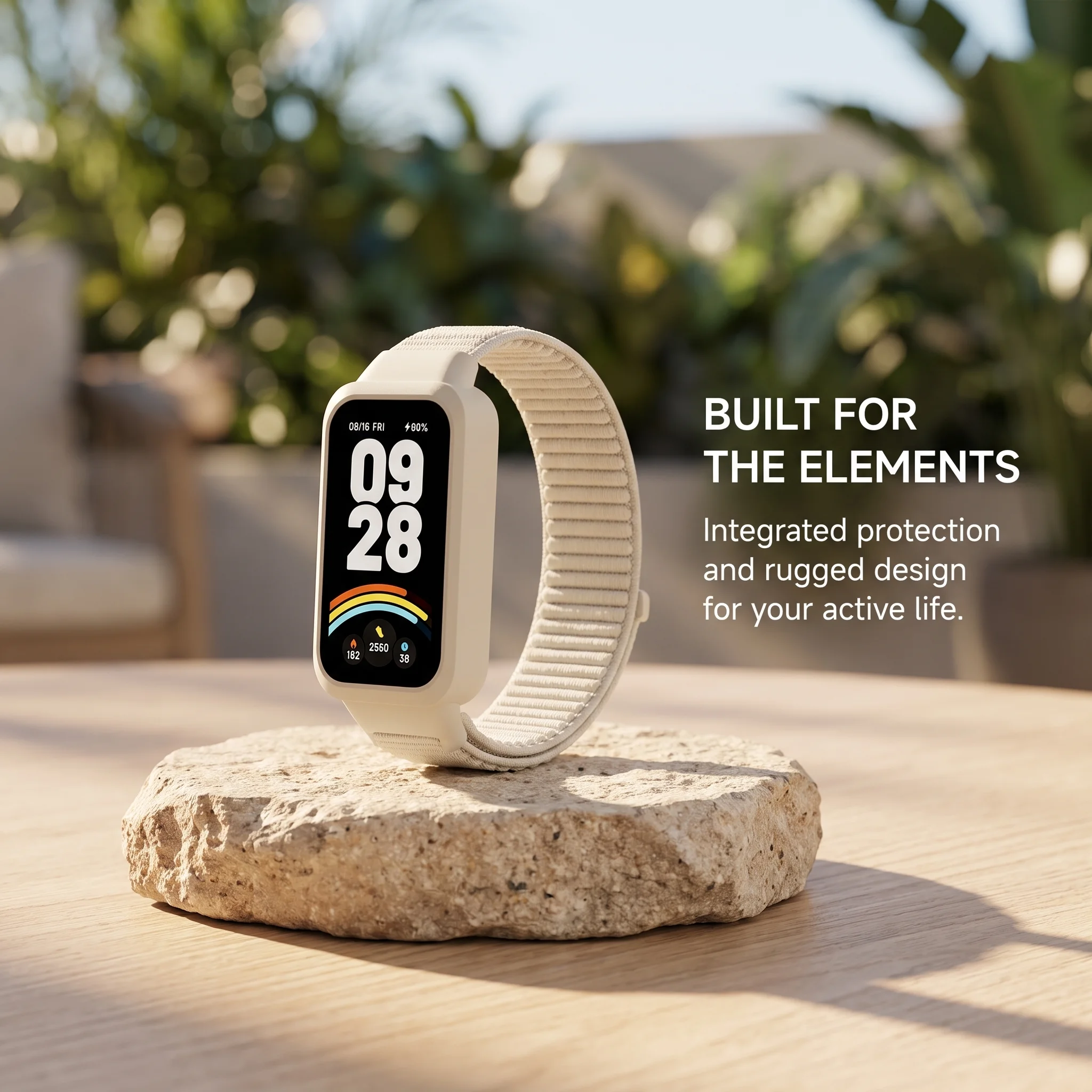 Hülle+Nylon-Schlaufenarmband für Xiaomi Redmi Band 3 Smartwatch Zubehör Sport Atmungsaktives Armband Correa für Mi Band 9 Active Belt – Detail 1