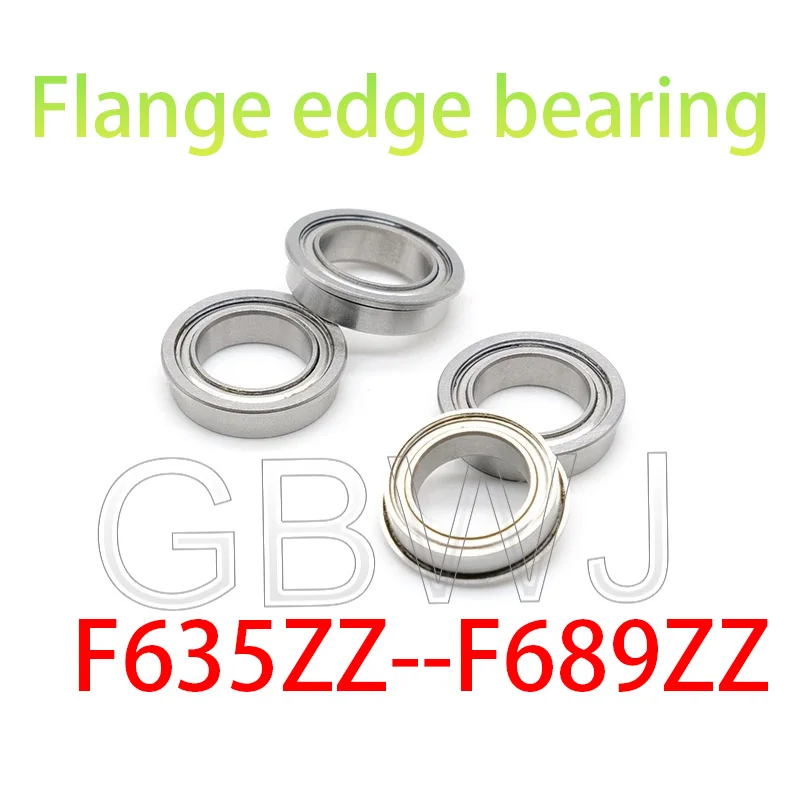 1 Pc Flange Bearing With Retaining Edge F635ZZ  F636ZZ F625ZZ F683ZZ F687ZZ /ZZ ﻿