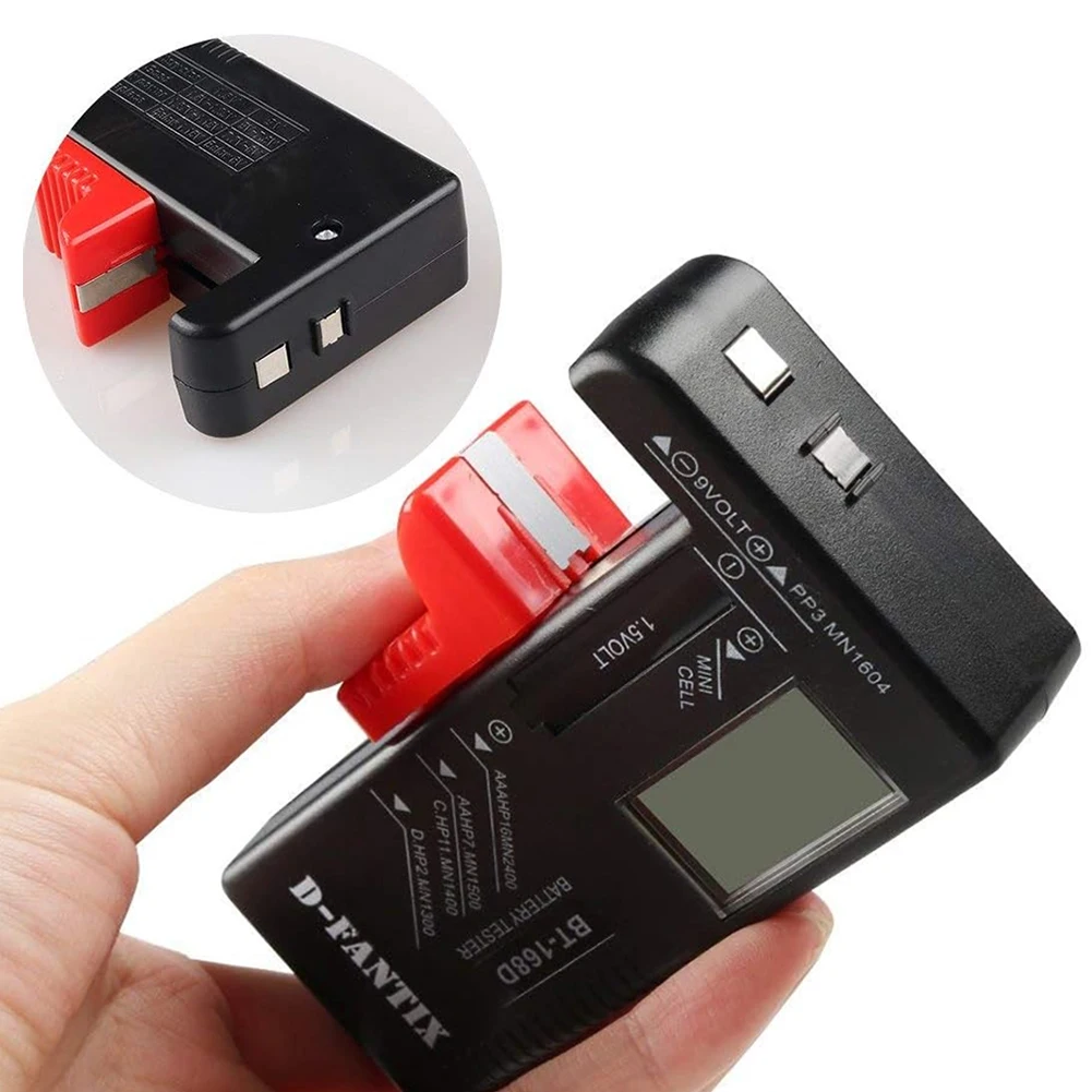 BT-168 /BT-168D Battery Tester Pointer/Digital Display Battery Analyzer Battery Testing Meter for AA AAA C D 9V 1.5V Button Cell