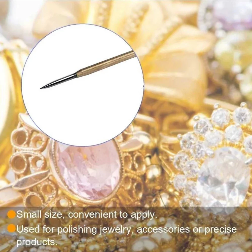 ジュエリー研磨ツールアクセサリー鋼バーニッシャーゴールドシルバープラチナジュエリー作成修復ツール宝石商用 3 ミリメートル