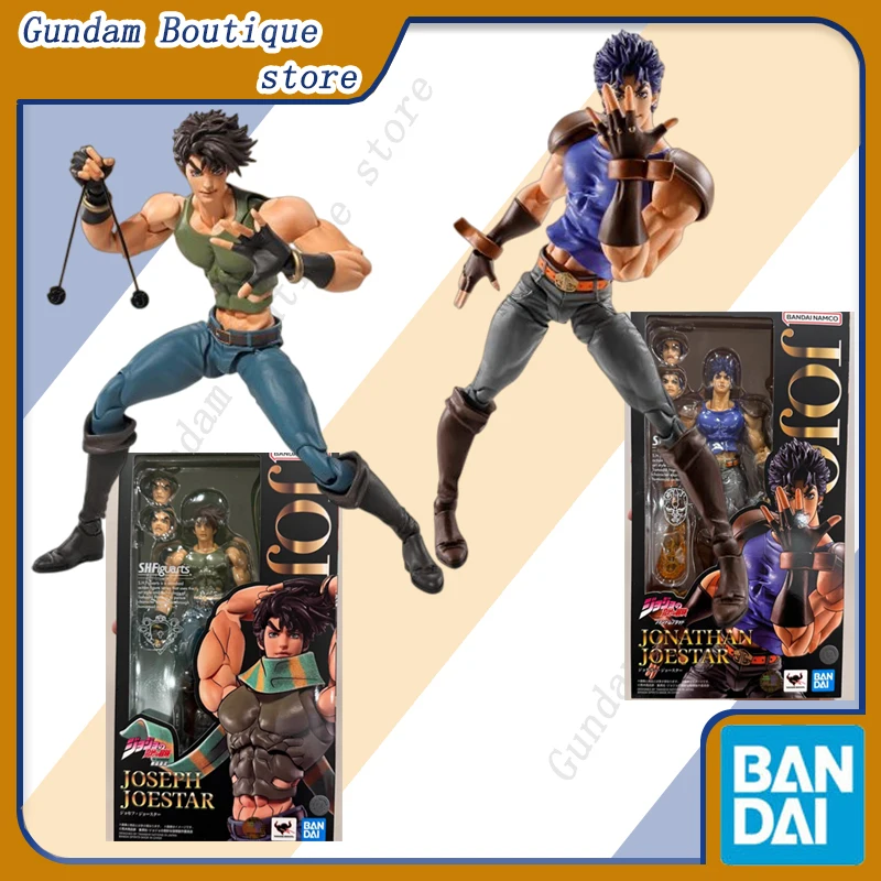 

Bandai натуральная SHF JoJo's Bizarre Adventure Joseph & Jonathan Joestar аниме фигурка Коллекционная модель игрушки подарок детям