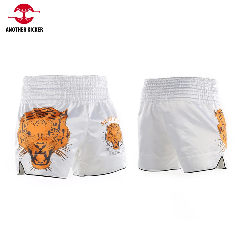 Tiger Muay Thai Shorts Kids Adults Cheap Boxing Shorts Womens Mens Satin Martial Arts MMA Clothing Grappling Kickboxing Pants