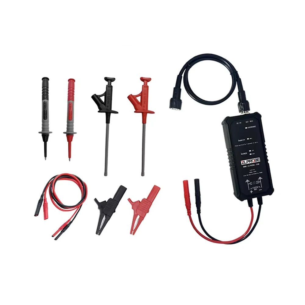 ZLPROBE High-voltage Differential Probe 100MHZ Bandwidth Oscilloscope Probe Accessories ZLHV1150 ZLHV1300 ZLHV110K
