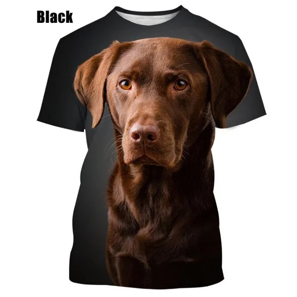 Labrador Retriever 3D printing T-shirt New Fashion Animal Cute Dog Fun Casual Round Neck T Shirt