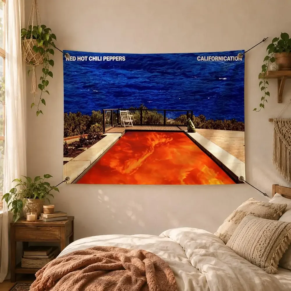 Band Funk Rock Red Hot Chili Peppers Flags Decorative Flag Banner for Outdoor Garden Yard Camping Party Home Wall Hanging Decor