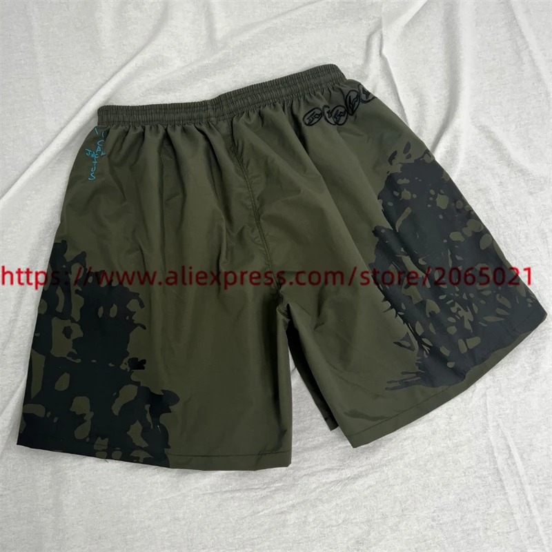 Cactus Jack Eagle Print Waterdichte Shorts Cargo Mannen Vrouwen 1:1 Hoge Kwaliteit Geborduurde Bliksem Oversized Rijbroek