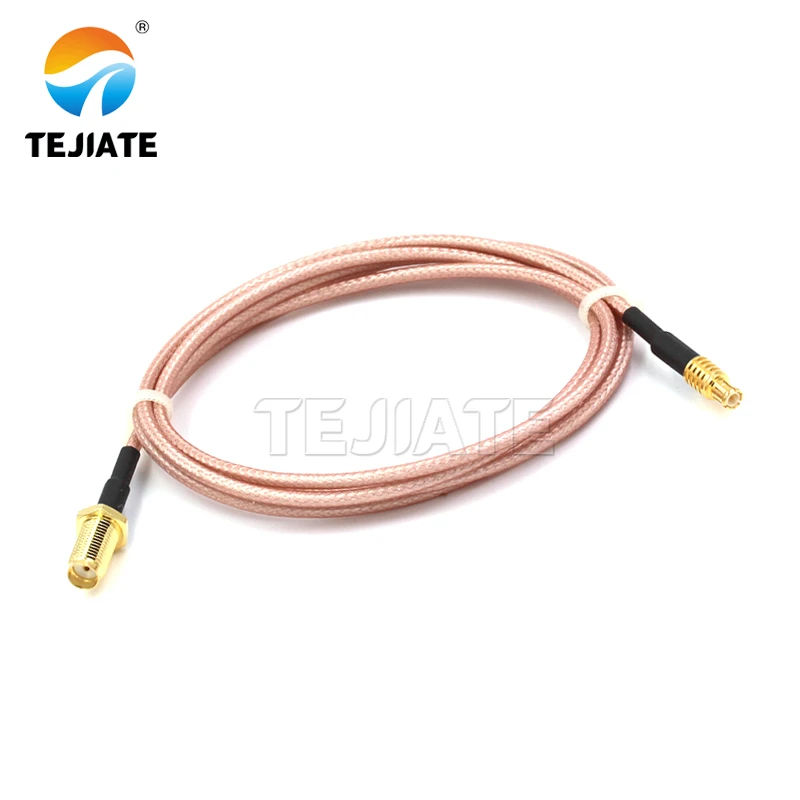 1PCS RF connection cable MCX-JK bent male to SMA-K outer screw inner hole SMA to MCX adapter cable