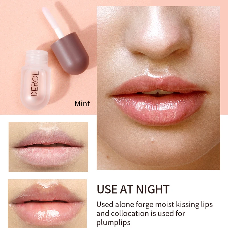 Dag Nacht Instant Volume Lippen Voller Olie Hydraterende Reparatie Verminderen Lip Fijne Lijn Serum Cosmetische Sexy Lipgloss Make-Up