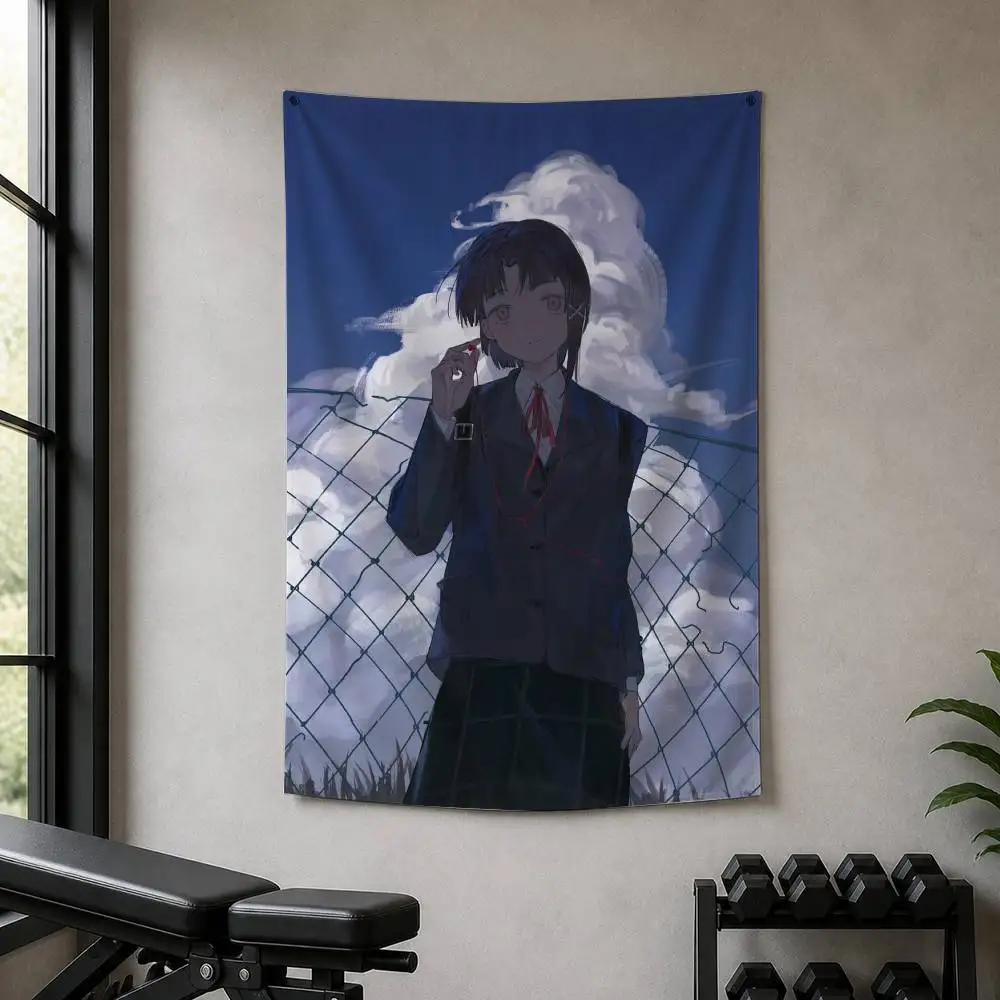 Serial Experiments Lain  Decorative Art Flag Banner for Picnic Camping Party and Home Decor