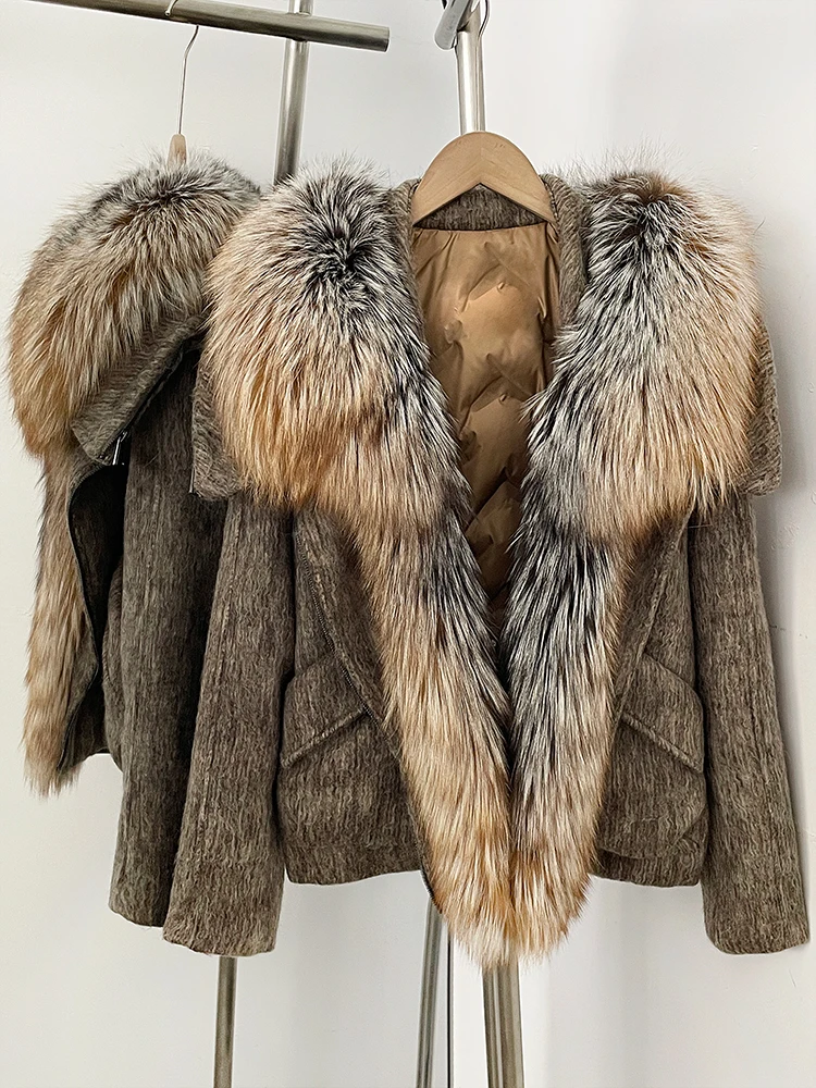 Puffer Jacket Women Oversized Duck Down Coat Women Winter Thick Warm Loose Fashion Streetwear Waterproof Windproof Casual Parka