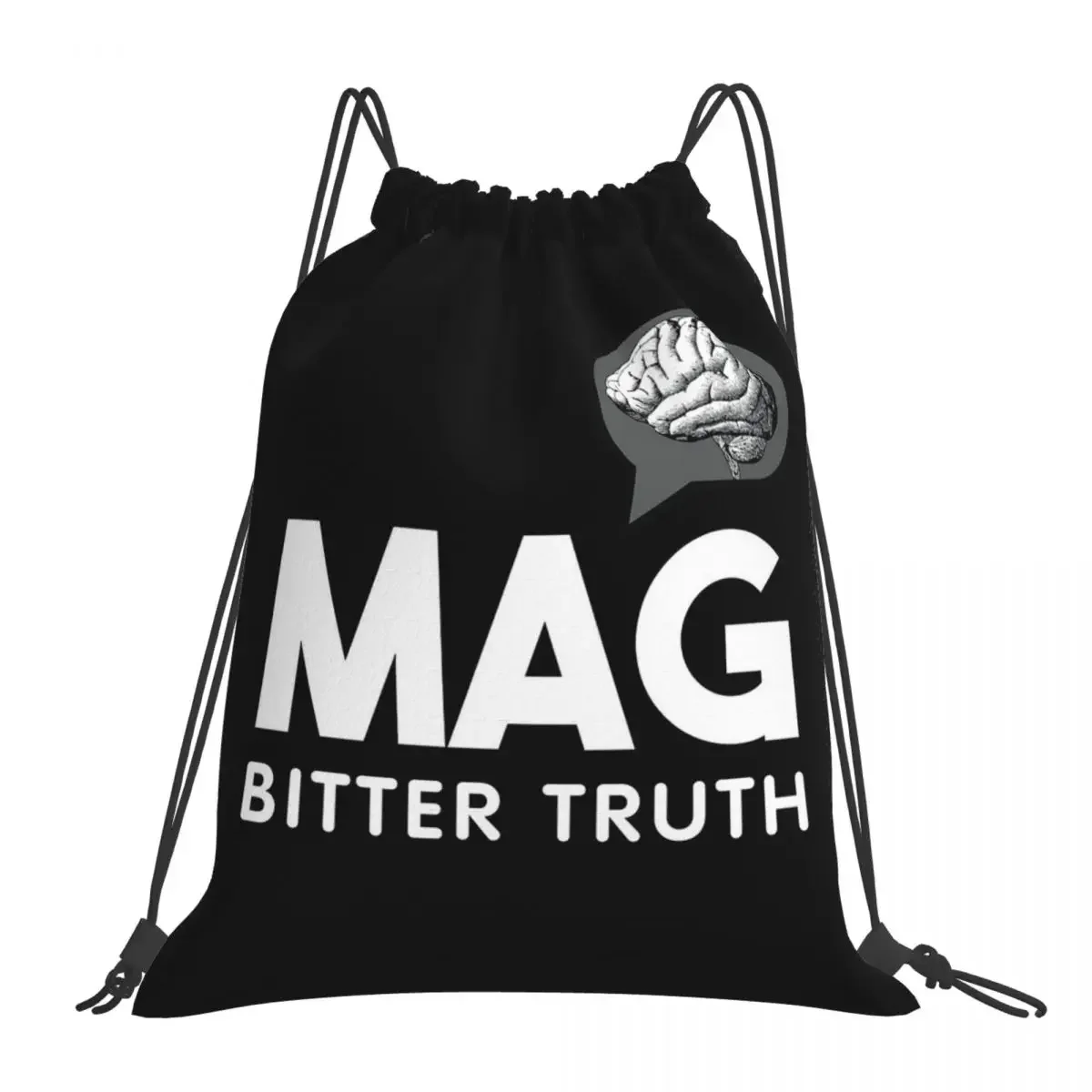 

MAG BITTER TRUTH Backpacks Multi-function Drawstring Bags Drawstring Bundle Pocket Shoes Bag BookBag For Man Woman School