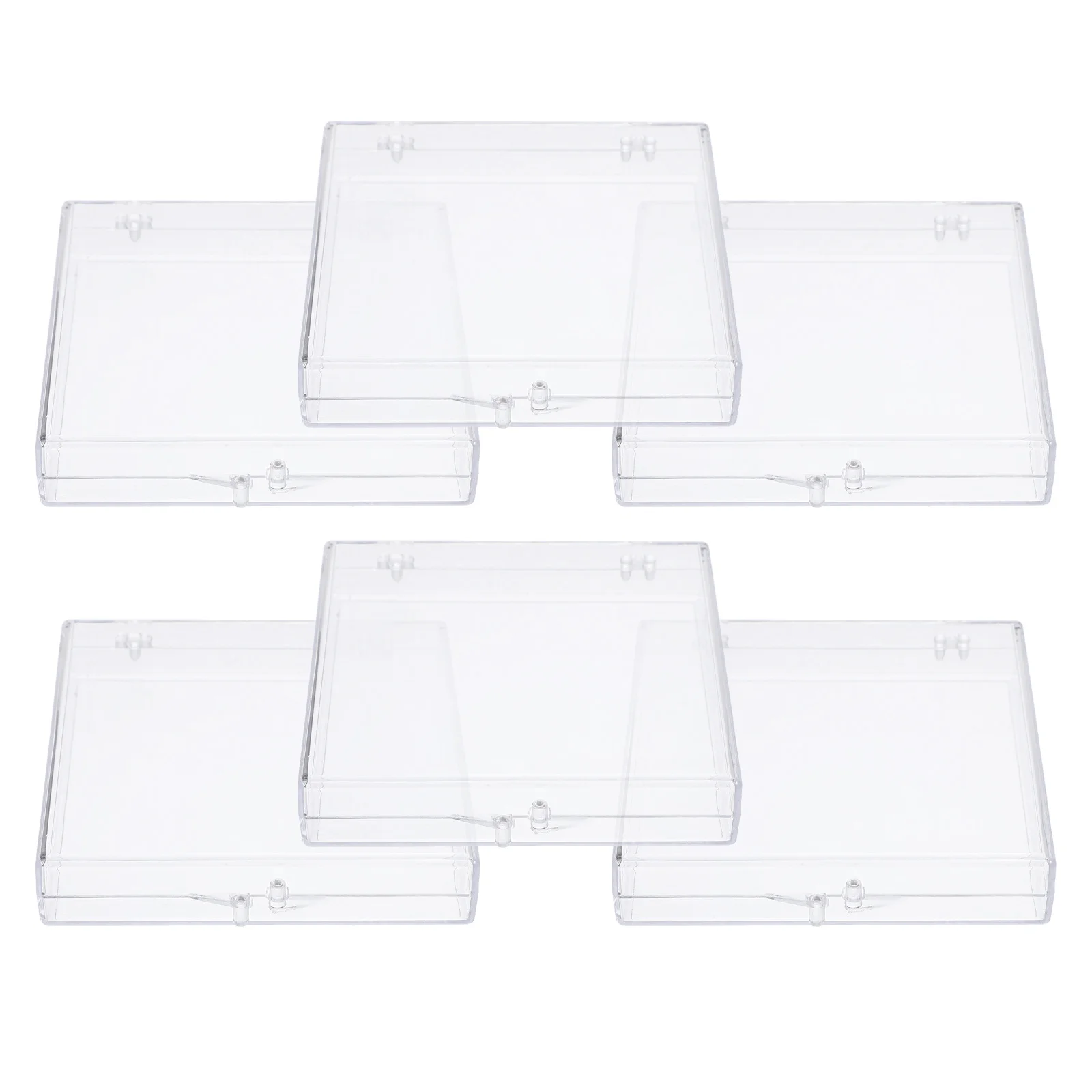 

6pcs Butterfly Specimen Box Clear Hinged Plastic Storage Case For Insect Display Collection Small Specimen