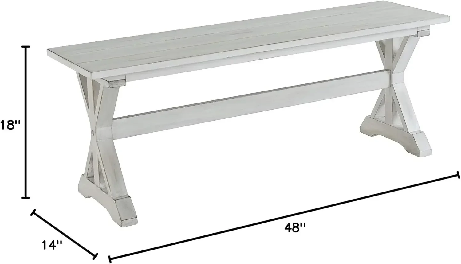 مقعد جيمستاون، ارتفاع تناول الطعام، أبيض عتيق