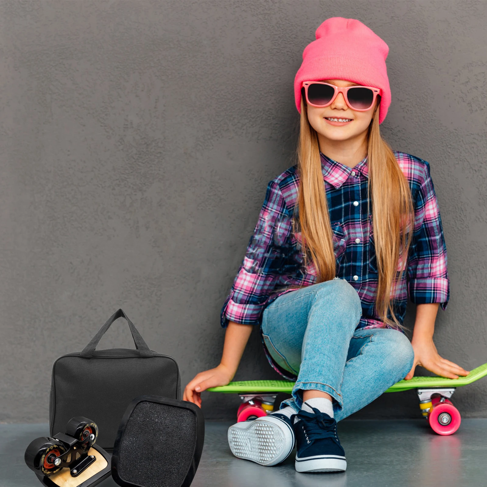 

Professional Drift Board Pack Free Skates Pouch Wear resistant Oxford Cloth Bag Convenient Skate Accessory Durability Practical