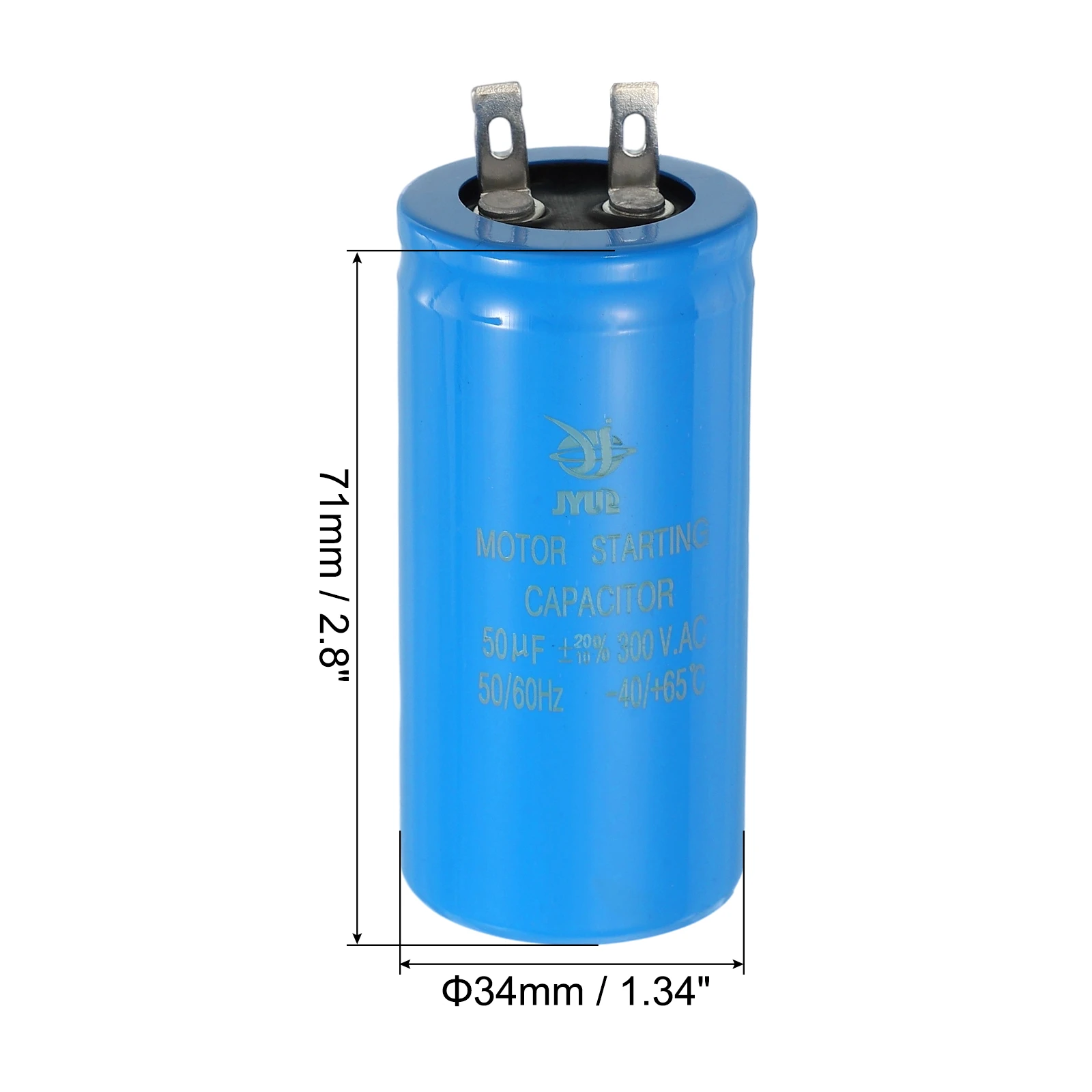 1/2Pcs Motor Start Capacitor 50-1000uf 300V CD60 Starting Running Capacitor for Air Conditioners Electric Motor