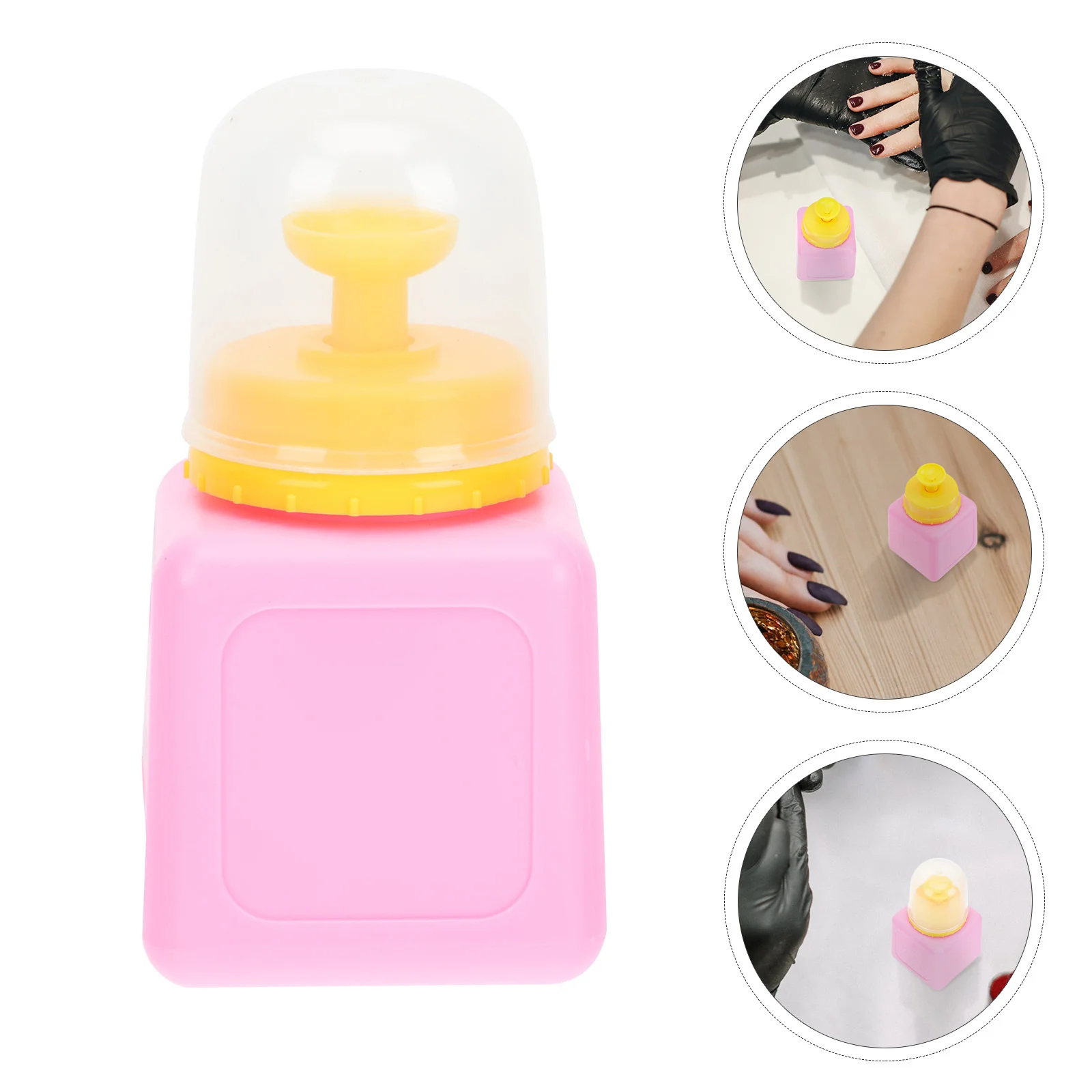 大容量プレスタイプマニキュアボトルワイドマウスマニキュアリムーバー収納旅行液体ホルダー空のポンプディスペンサー