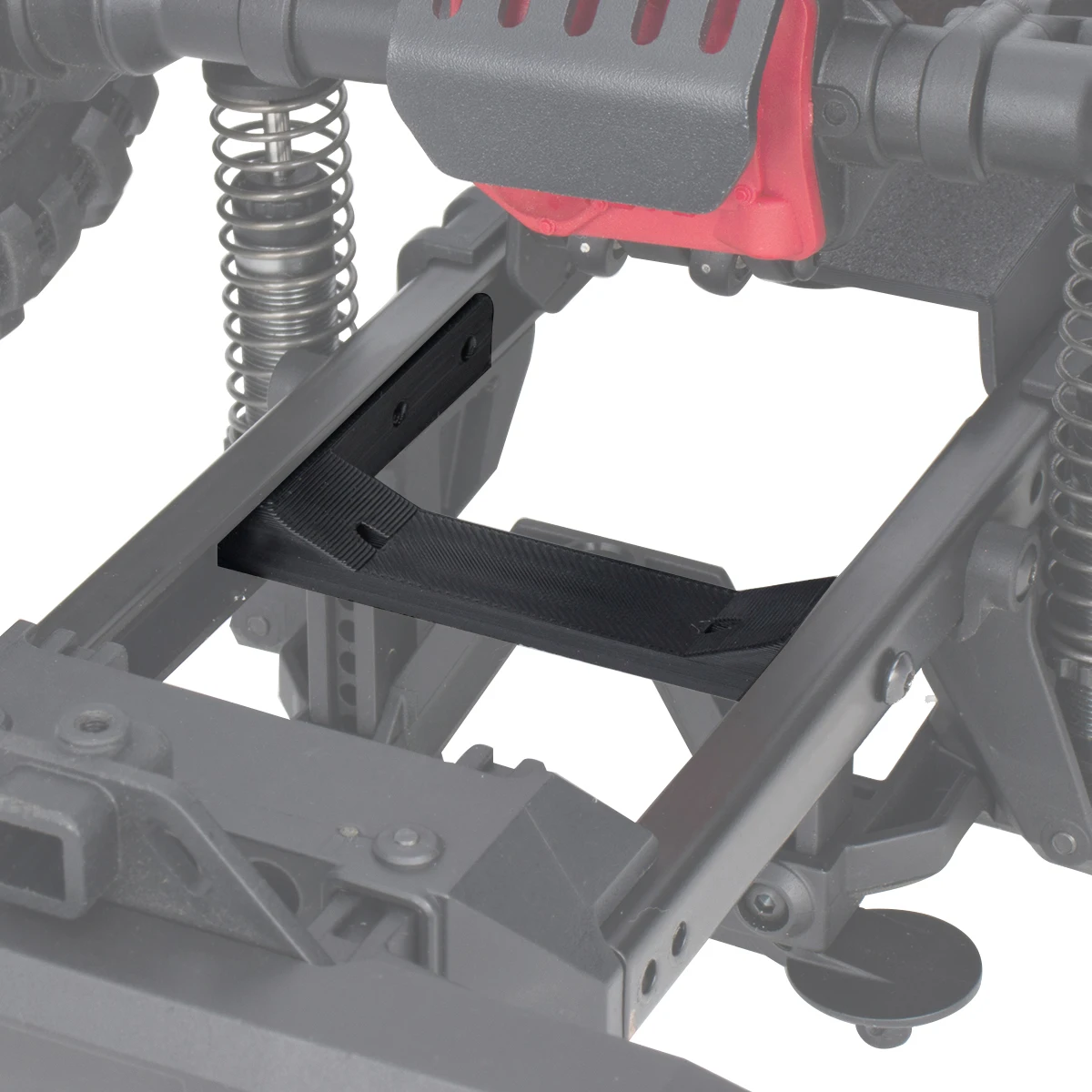 Plaque de montage de plateau de batterie en plastique haute résistance, avec sangle de cravate, pièces de mise à niveau pour voiture sur chenilles 1/10 RC TRX4 TRX6, boîtier de batterie