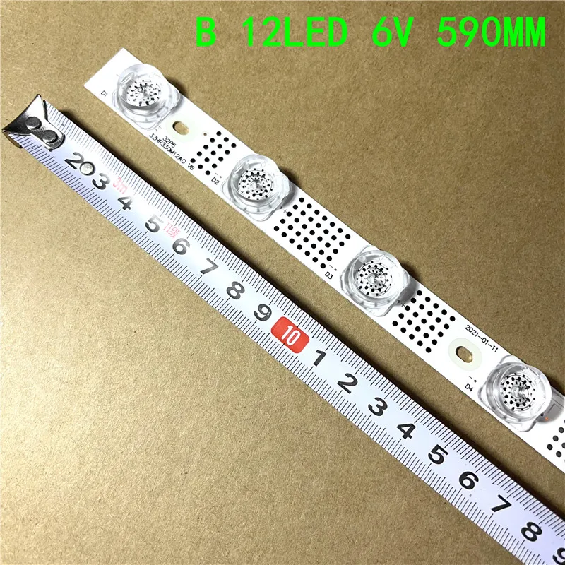 FOR11LED/12LED/13LED (6V) 588mm LED Backlight strip For NEW 32s615 L32S6FS LVW320NEAL 32HR330M12A0 V3 4C-LB3212-HR01J 32P6 32P6H