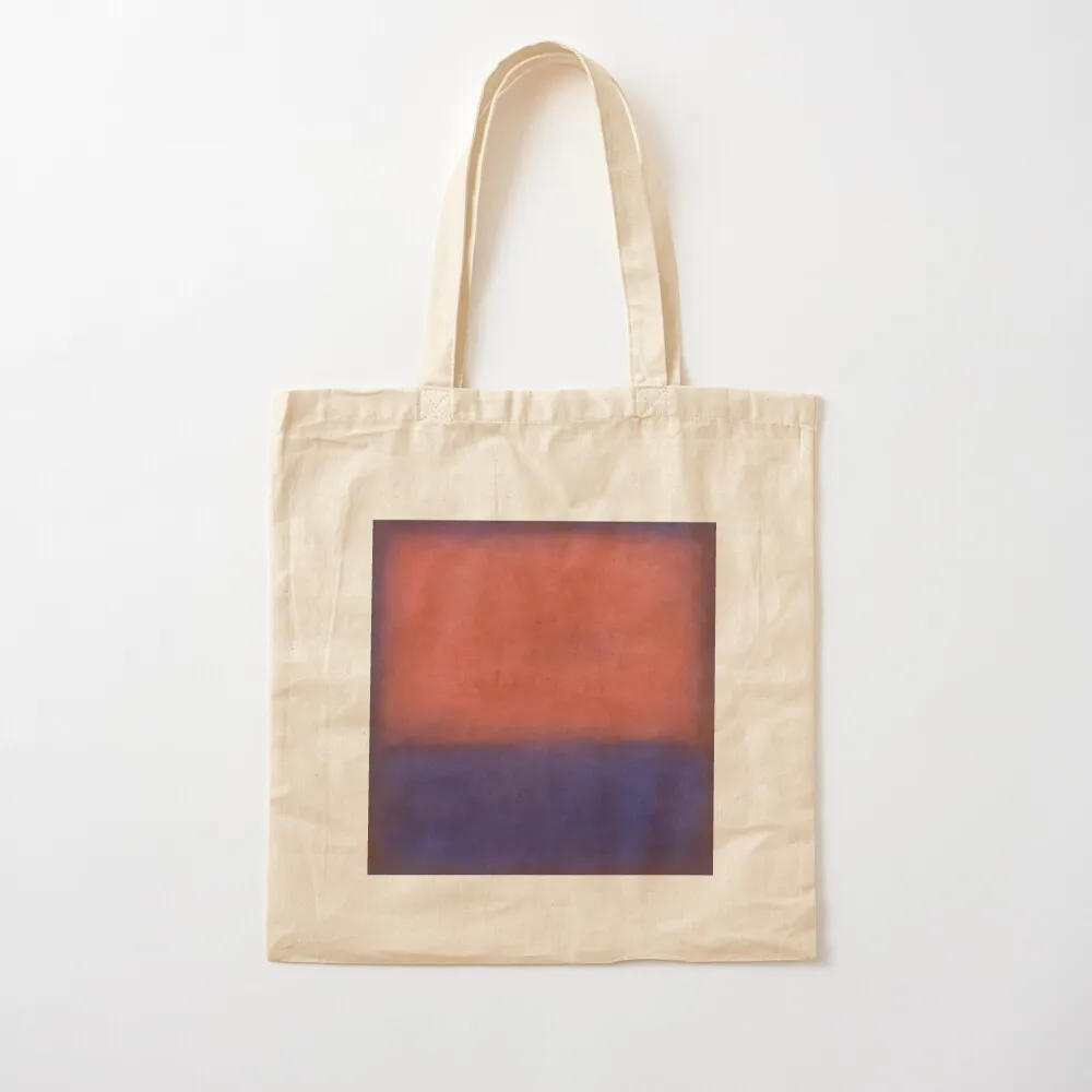 Rothko-Inspired Peach Navy Tote Bag Big bag women tote bag women Large bags for women