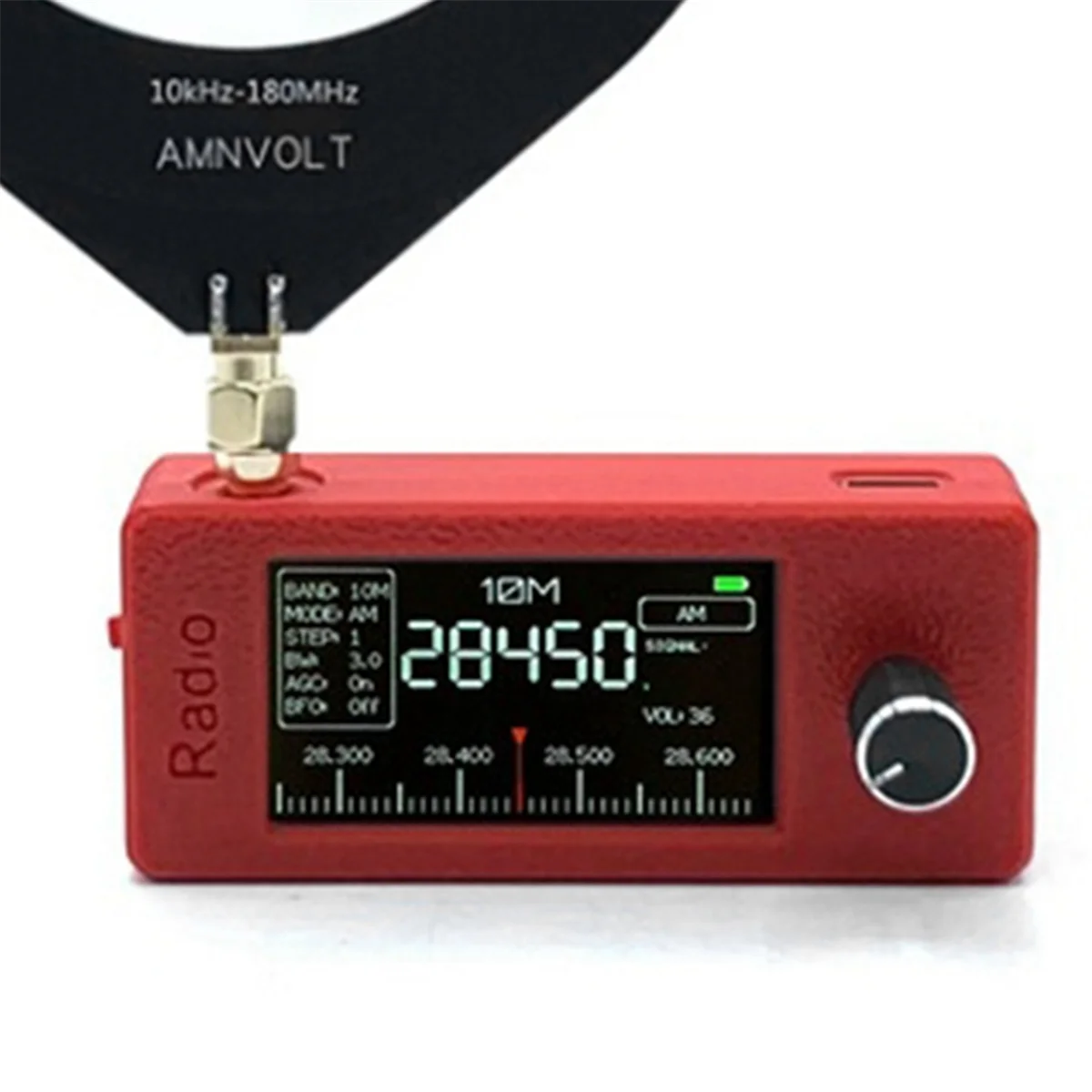SCLS SI4732 0.5-108mhz Portable Radio LSB USB AM FM Pocket Mini Radio 1.9inch IPS Screen All Band Radio Receiver