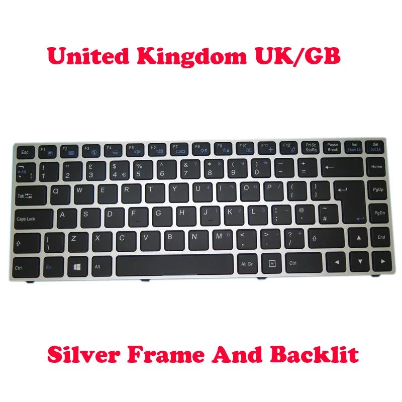 

SD UK Keyboard For CLEVO P640 MP-13C26P0J4303 6-80-P6400-150-1 MP-13C26S0J4303 MP-13C23T0J4303 MP-13C26GBJ4303 MP-13C23USJ4303