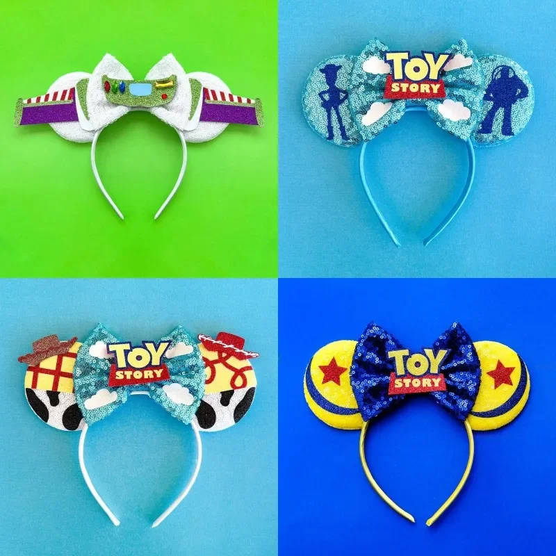 Disney Monsters Inc Toy Story Ear Headband for Adults Mike Wazowski Hairbands Sulley Alien Headwear Women Girls Hair Accessories