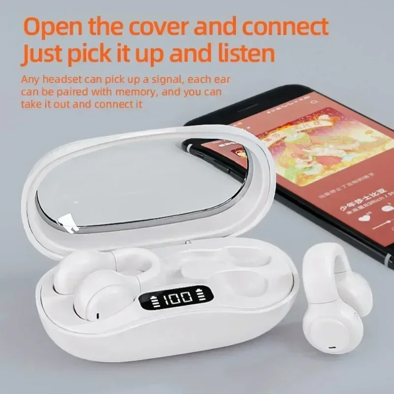 LX02 Гарнитура с костной проводимостью, Bluetooth-наушники, настоящие беспроводные наушники с шумоподавлением, 2023, высокое качество звука