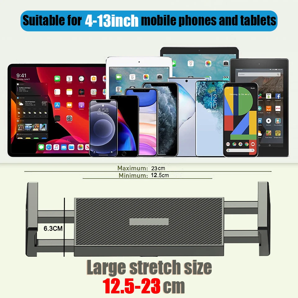 HKGK Adjustable Bed Tablet Stand for 4-13 inches Mobile Phones Tablets Aluminum Arm Bed Desk Tablet Mount Support for iPad Mini