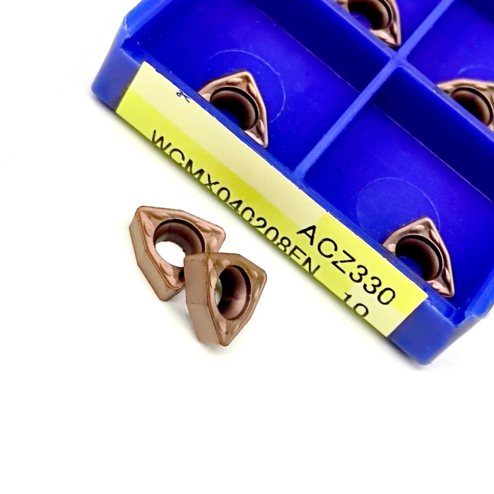 Inserti per trapano a U in metallo duro WCMX030208 WCMX040208 FN ACZ330 per acciaio ghisa fresatura CNC lame per tornitura WCMX 030208 040208