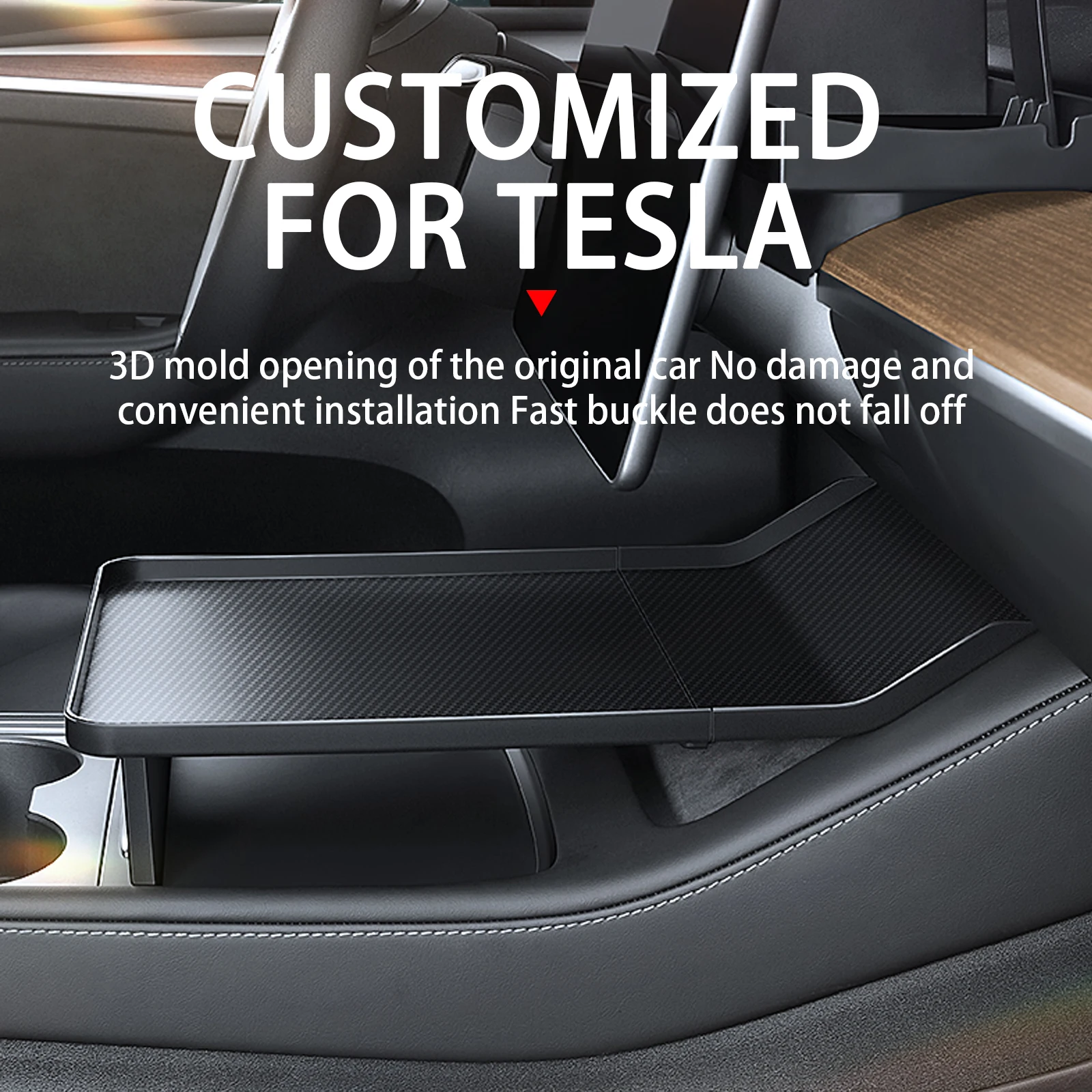 Center Console Alset Tray For Tesla Model Y Model 3 Food Eating Table Holding Your Essentials During Autopilot Road Trip