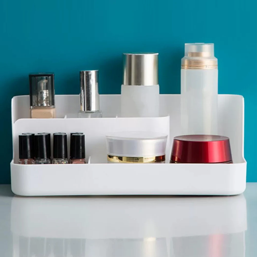 Makeup Organizer Box Cosmetic Storage Box for Bathroom Office Desktop for Brush Lotion Lipstick Nail Polish Container