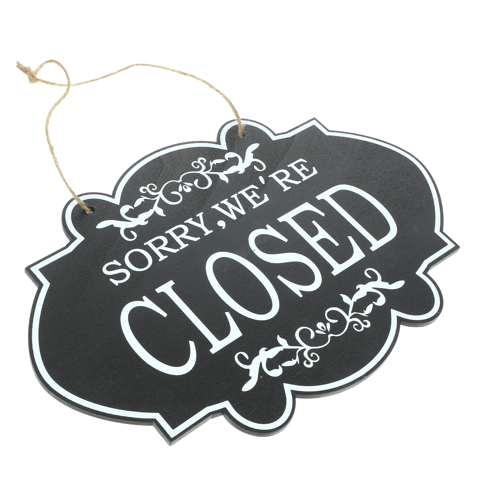 

Double Sided Door Plate Open Closed Sign White ZN156 Retro Wood Business Signs Decor Double Sided Sign For Store Door Window