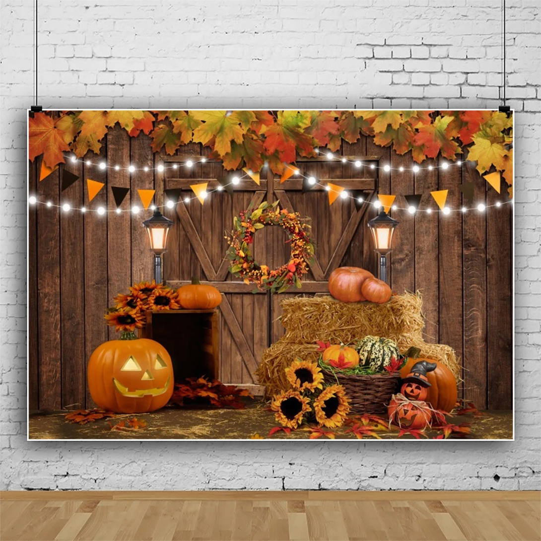 الخريف هالوين اليقطين مزرعة القش مشاهد التصوير خلفية الحصاد سيارة استحمام الطفل صورة التصوير خلفية التصوير الفوتوغرافي