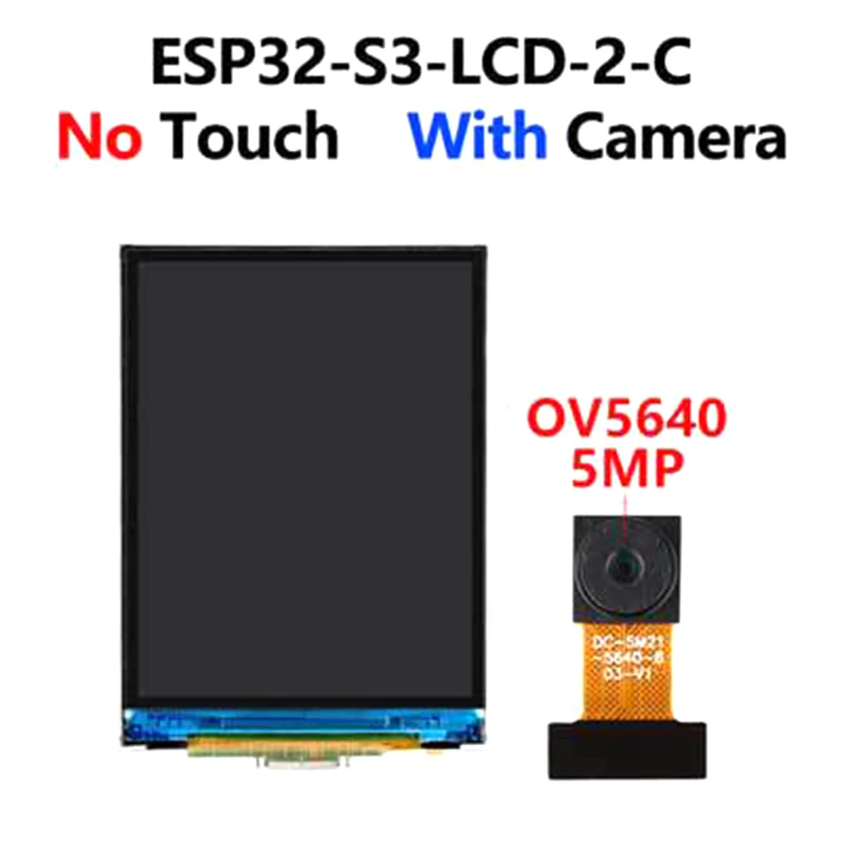 لوحة تطوير ESP32-S3 يومية مع شاشة عرض 2 بوصة كاميرا OV5640-5MP QMI8658 مستشعر لـ A