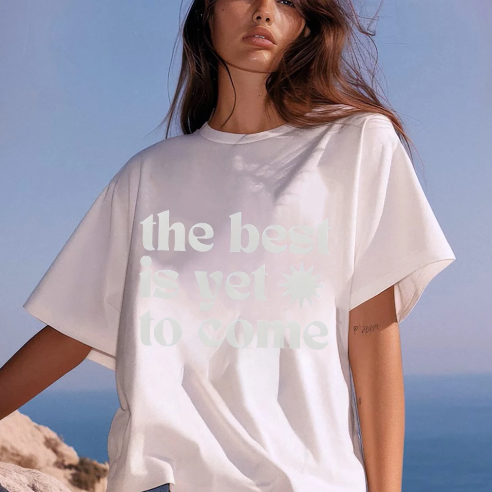 

Y2k English Letter Print Oversized T-Shirt Women 2025 New Cotton Tee Typography Graphic Top Summer Casual Streetwear Urban Style