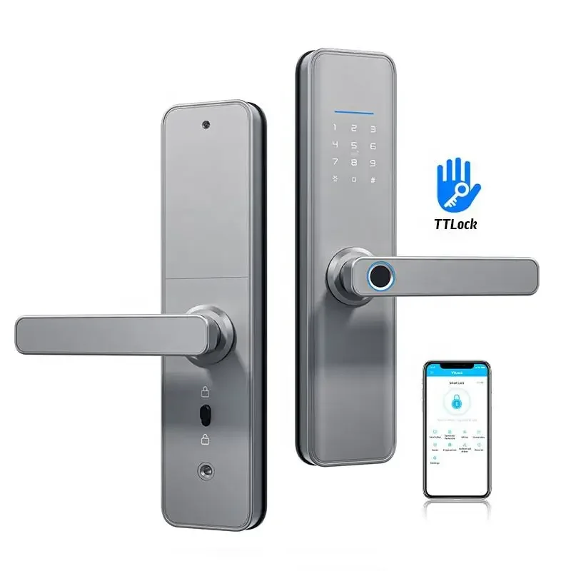 App Controlled Smart Door Lock Wifi Tuya Security Access Biometric Fingerprint Door Lock Digital Keyless Electronic Door Lock