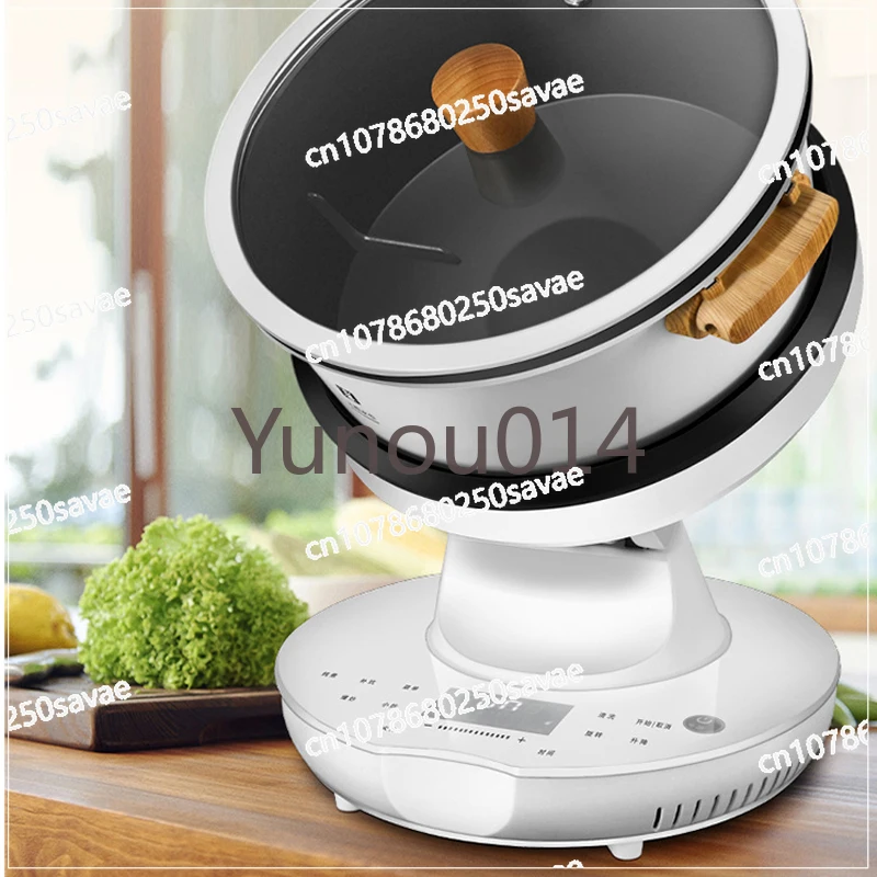 Automatic Rotary Cooking Machine, Multi-function, Electric Stir Frying Pot, Non-Stick Smart Stirring Wok, Rice Cooker, 220V