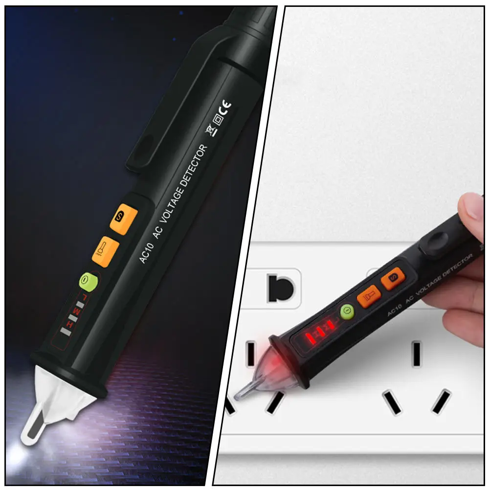 

1pc Induction Voltage Tester Pen Portable Non-Contact Electrician Tool Voltage With Flashlight For Electrical Testing