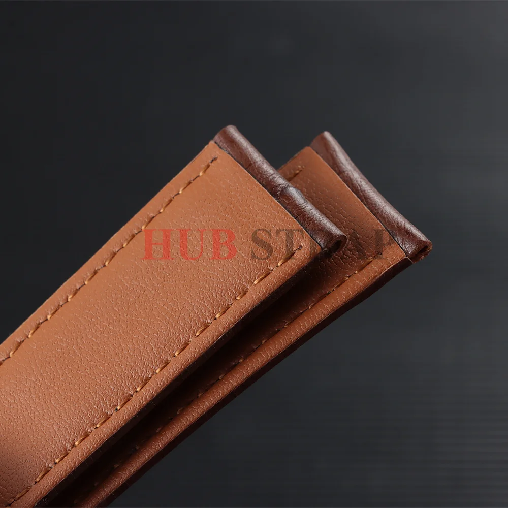 18mm 19mm 20mm 21mm 22mm Cowhide Genuine Leather Strap Universal Butterfly Buckle Men Women Watch Band Bracelet for Tissot 1853